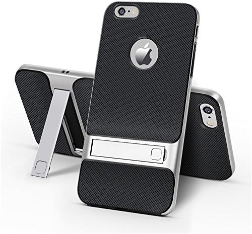 iPhone X Case - 360 Degree Protected Case - Full Cover Protection - Kickstand Apple iPhone x Case - TPU Shock Proof Holder Case For Apple iPhone X Cover - Gift Phone Case (black - silver)