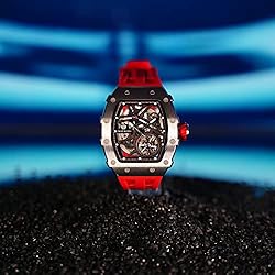 TSAR BOMBA Men's Automatic Watch Mechanical Tonneau