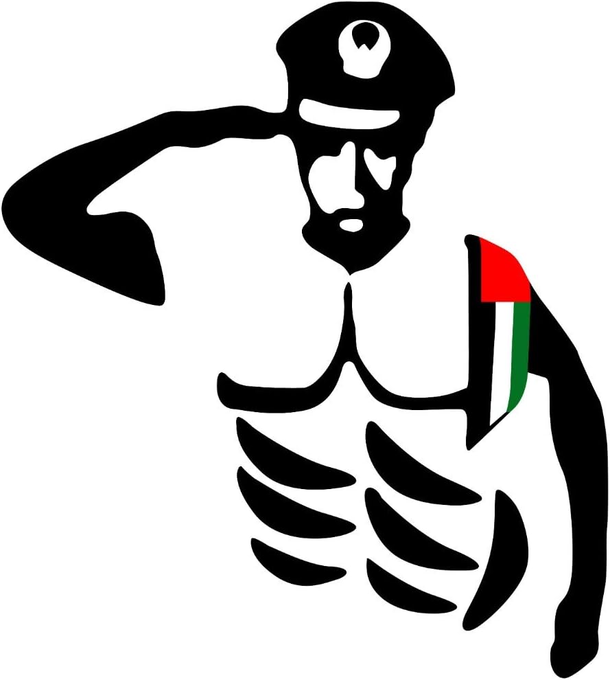 UAE Army Salute Sticker for Cars Size 10x11cm Buy Online at Best Price