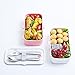 ProAid Leakproof Lunch Bento Box - 2 Layers Design Lunch Box with Silverware, BPA Free Safe for Fridge and Dishwasher, Pink ?-