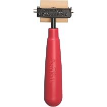 Speedball Brayer en caoutchouc souple, 3,8 cm – Rouleau pour la gravure, l'impression gel et bloc et les travaux manuels – Fabriqué aux États-Unis