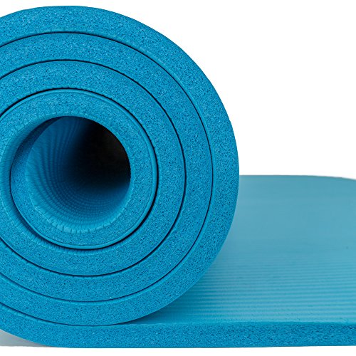 Incline Fit High Density Extra Thick & Long Comfort Foam Exercise Yoga Mat for Pilates, Fitness & Workout with Carrying Strap - Thumbnail 4