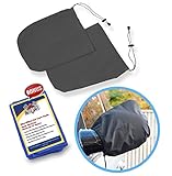 SnowOFF Car Side Mirror Snow Covers Set - Protect Auto Exterior Rear View Mirrors from Snow, Ice & Frost - BONUS Demist Cloth - Automotive Door Armor - Fit Cars, CRVs some SUVs - Like Windshield Cover