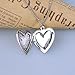 YOUFENG Love Heart Locket Necklace Thar Holds Pictures Heart Circle Shape Lockets Gift for Girl Boy Jewelry (Heart Locket)