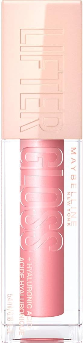 Maybelline New York Lifter Gloss, Plumping & Hydrating Lip Gloss with Hyaluronic Acid, 5.4 ml, Shade: 004, Silk