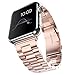 J&D [Luxury Series] 38mm Apple Watch Stainless Steel Replacement Strap with Metal Clasp Adapter for Apple Watch 38 mm Series 3 / 2 / 1