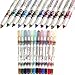 toyofmine 12 Pcs Cosmetic Makeup Glitter Eyeliner Eye/Lip Liner Eyebrow Pencil Pen Set