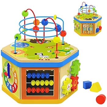 Top Bright Wooden Activity Cube 1 Year Old #toys #for #1 #yr #old Top Bright Wooden Activity Cube 1 Year Old