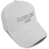 Custom Baseball Caps for Men & Women Embroidered Cleveland Ohio Oh Ohi. Ohioan The Buckeye Acrylic