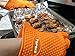 Oven Mitts Silicone Smoker Heat Resistant BBQ Grilling Gloves Safe Handling of Hot Food, Pots and Pans for Cooking Baking Meat Handling Barbecue Potholder-Orange