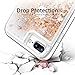 Maxdara Compatible iPhone 6 Plus 6s Plus 7 Plus 8 Plus Case Glitter Liquid Girls Women Case (Screen Protector) Bling Sparkle Luxury Pretty Case for iPhone 6 Plus 6s Plus 7 Plus 8 Plus (Gold Silver)