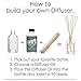 Aromatherapy Hosley® Premium Fresh Bamboo Reed Diffuser Refills Oil, 230 ml (7.75 fl oz) Made in USA. Bulk Buy. Ideal Gift for Weddings, spa, Reiki, Meditation Settings