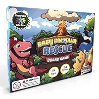 Baby Dinosaur Rescue Board Game #1 Kids Cooperative Dinosaur Game for Kids Ages 4 to 8 - Teach Children New Skills While Having Fun - Learning Board Games That Teaches Friends to Play Together!