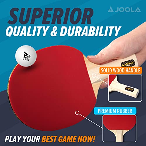JOOLA AllinOne Indoor Table Tennis Hit Set (Bundle Includes 4 Rackets