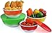 Surpahs Melamine Plastic Nested Mixing and Prep Bowl with Lids, Set of 4
