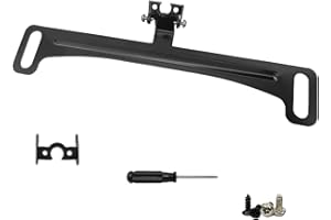 neynavy 1 PC Car Rear View Camera License Plate Bracket, Universal Car Dash Cam Mirror Camera Kit Rearview Camera Mount, Installation Holder for Backup Camera Reverse Camera (Black)
