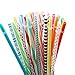 32 PCS Reusable Straws, BPA Free, 9 Inch Colorful Hard Plastic Drinking Straws for Yeti, Mason Jar Tumbler, RTIC, Starbucks, Family or Party Use with 2 Set Cleaning Brush