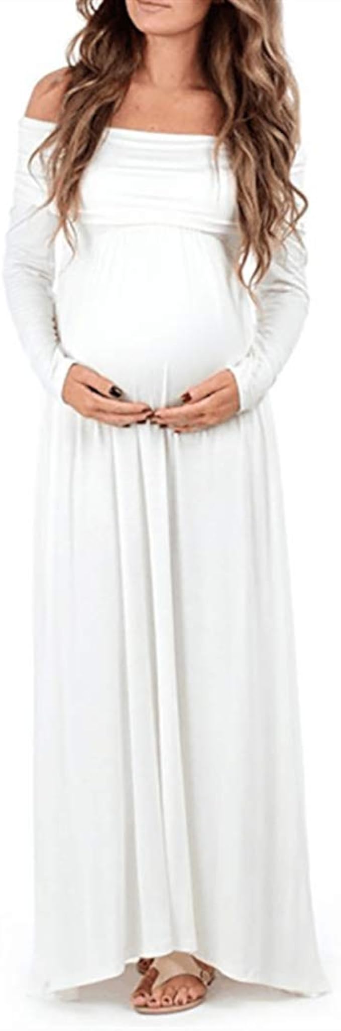 robe maternité blanche