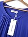 Nomorer Women's Little V Neck Short Sleeve Pleated Front Loose Fit Tops