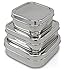 Lifestyle Block Eco-Friendly Stainless Steel Snack Container - Small