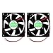 Security-01 2 Packs 80mm by 80mm by 25mm 8025 12V DC 0.20A Ball Bearing Brushless Cooling Fan 2pin AV-F8025MB UL CE primary