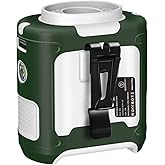 MRDIYFUN 16000mAh Personal Waist Fan Portable Rechargeable Wearable Hand Free, 6-40hours Wearable Cooler for Traveling Working Outdoor Office (Green and White)