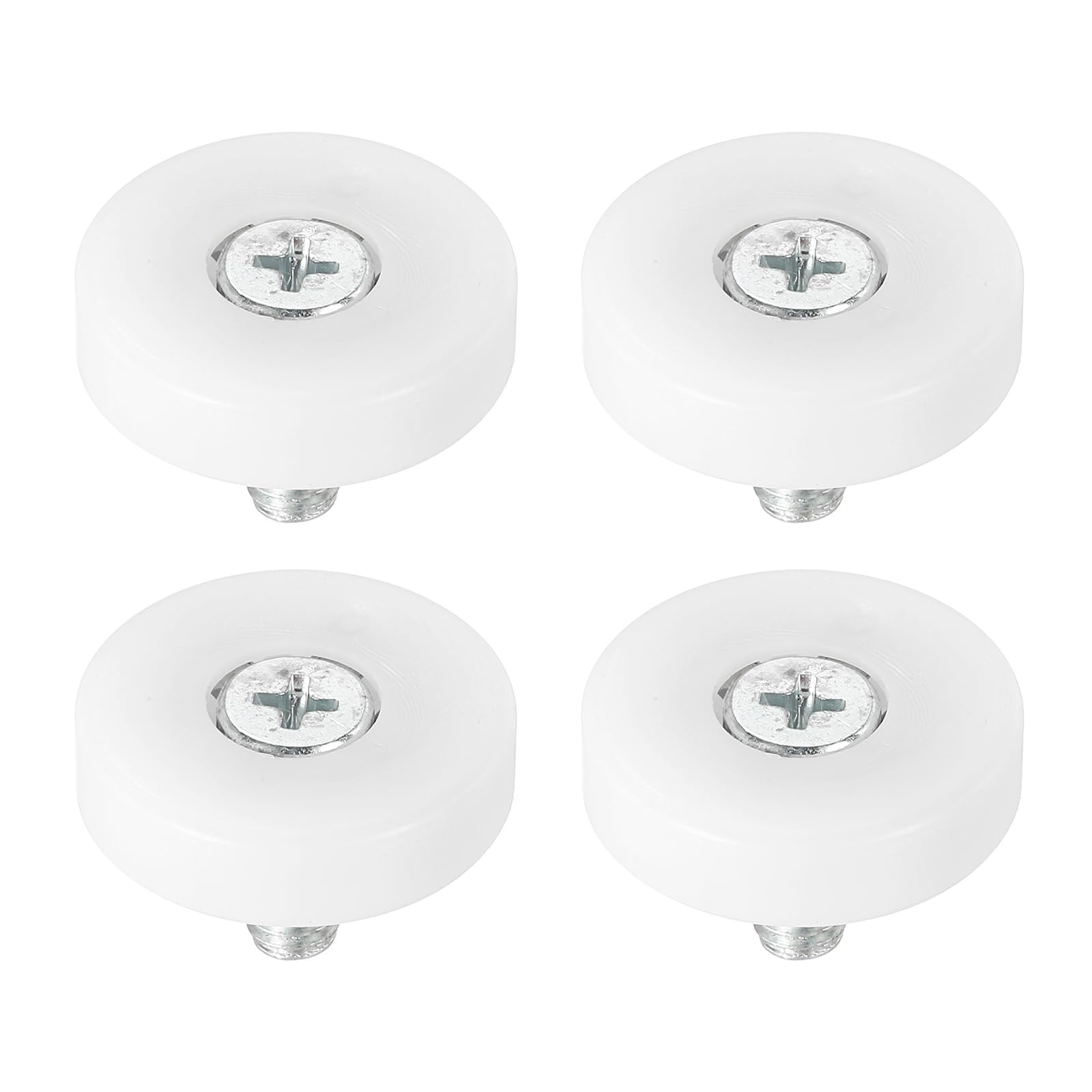 PATIKIL 26mm Drawer Rollers, 4 Plastic Drawer Pulley Replacement Wheels Bearing Small Pulley