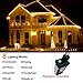 Christmas Lights Outdoor Decorations 410 LED 33ft 8 Modes Curtain Fairy String Light with 75 Drops, Clear Wire LED String Light Indoor Decor for Wedding Party Holiday Christmas Decorations Warm