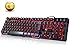 Rii RK100 Teclado para Juegos, Mec&aacute;nica Feel Gaming Keyboard, USB LED Retroiluminada con Conexi&oacute;n de Cable del Juego Teclado Negro (layout Espa&ntilde;ol)