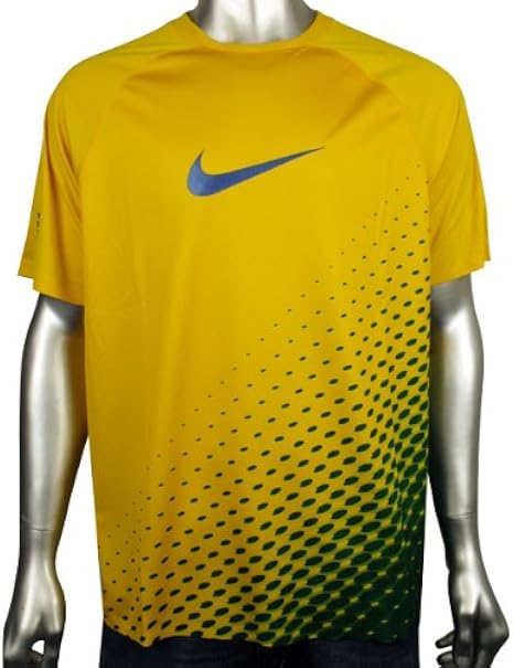 yellow nike dri fit shirt