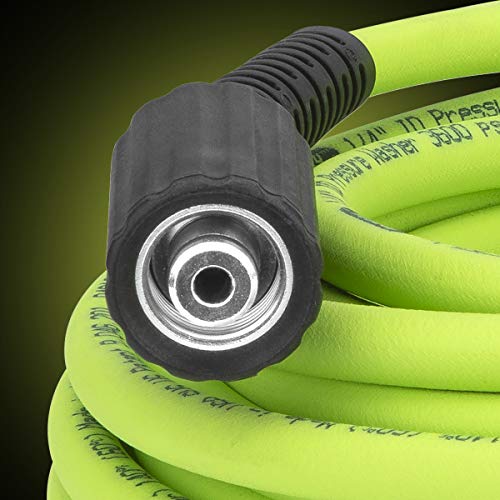 Flexzilla Pressure Washer Hose with M22 Fittings, 1/4 in. x 25 ft