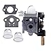 Hipa RB-K75 Carburetor with Gasket Primer Bulb for Echo GT200 GT200i GT200R GT201i SRM210 SRM210i SRM210U SRM211 SRM211i SRM211U Trimmer HC200 HC201 PE200 PE201 PPF210 PPF211 Pole Pruner