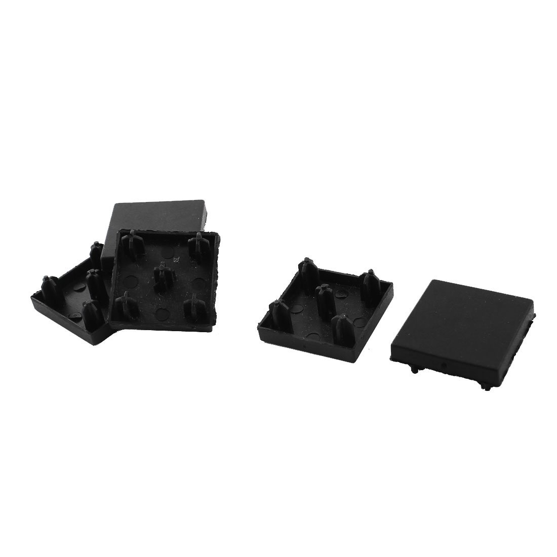 Sourcingmap 30mm x 30mm T-Slotted Aluminum Profile Black Extrusion End Cap 5pcs