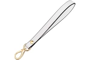 A ALLZEDREAM Allzedream Wristlet Strap Genuine Leather Replacement Clutch Purse Key Wrist Lanyard