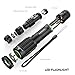 KANGORA LED Flashlight Kit - 5 Modes - Water-Resistant Handheld Flashlights with Rechargeable 18650 Battery Charger for Camping, Hiking, Cycling, and Emergency Search Missions