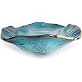 Blue Luxury Decorative Basin,Counter Washing Bowl Basin, Bathroom Artistic Glass Basin,12L Modern Tempered Vessel Sink