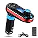 Perbeat BT66 Bluetooth FM Transmitter Wireless Receiver Hands free Car Kit Radio Adapter MP3 Player Dual USB Car Charger support SD Card USB Flash Disk for Smart phone, iPhone, iPad,etc (BT66 Red)