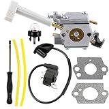 Harbot 308054079 Carburetor + 291424001 Ignition Coil Module Tool for Ryobi BP42 RY08420 RY08420A Backpack Blower