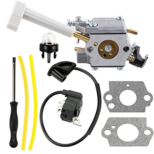 Harbot 308054079 Carburetor + 291424001 Ignition Coil Module Tool for Ryobi BP42 RY08420 RY08420A Backpack Blower