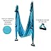CO-Z Aerial Yoga Swing Sling Strong Yoga Hammock Kit Set Trapeze Inversion Exercises Include Ceiling Mounting Kit and 2 Extensions Straps (Blue)