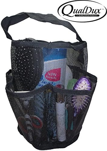 QualDux QD-101 Premium Quality Dorm Shower Caddy - Mesh Tote – Quick Drying - Rust and Mildew Free
