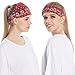 Sweat Wicking Stretchy Athletic Bandana Headbands/Head wrap/Yoga Headband/Head Sarf/Best Looking Head Band for Sports or Fashion, or Exercise (Set 5 (6 Count))