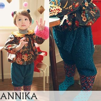 Amazon 韓国子供服 アニカ Annika ロングパンツ An A ブルー S 90cm ベビー マタニティ ベビー マタニティ 通販