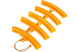 KEENSO 5 Pcs Wheel Rim Wheel Protector Tyre Changer Tyre Remove Savers Tool Car Motorcycle Tire Changer Mount Guard Tyre Rim Cover (Orange)