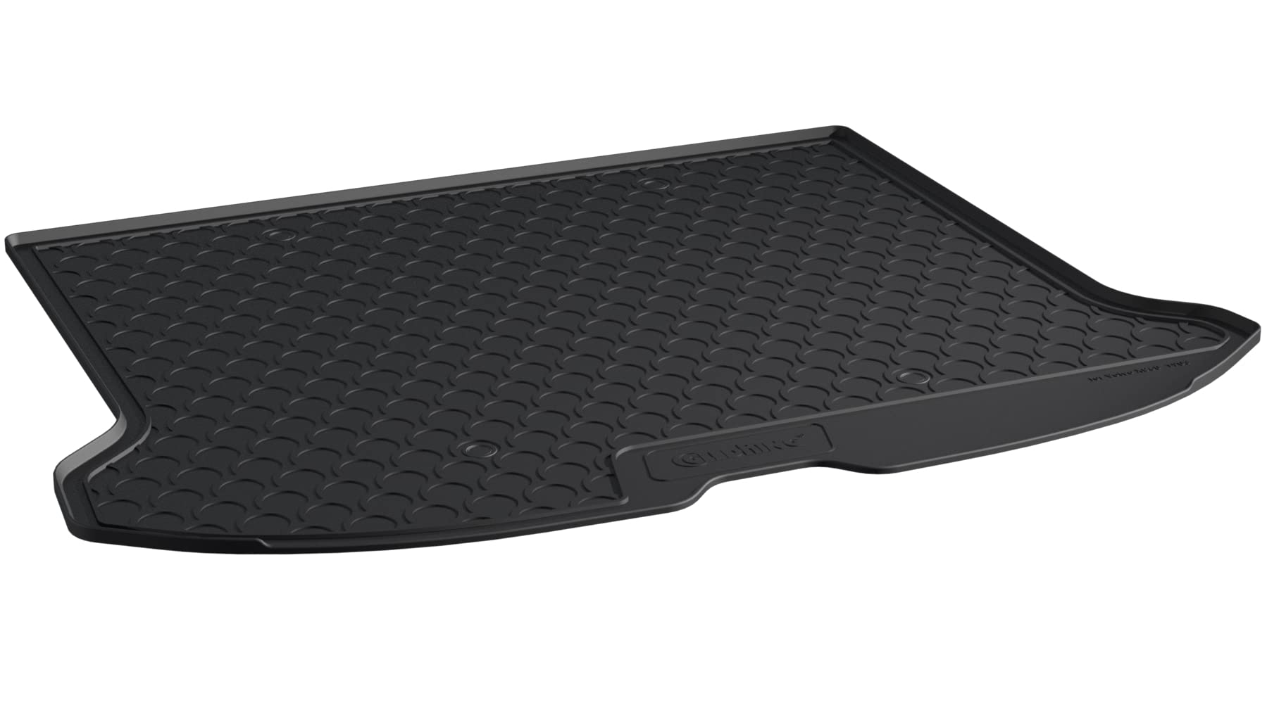 Gledring Rubbasol (Rubber) Boot Mat compatible with Volvo XC60 2008-2016 (with mini spare tyre), Black
