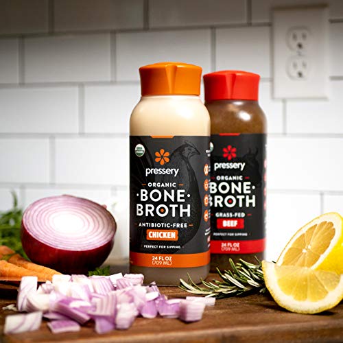 Pressery Bone Broth 6 Pack Variety Natural Beef & Chicken Herb