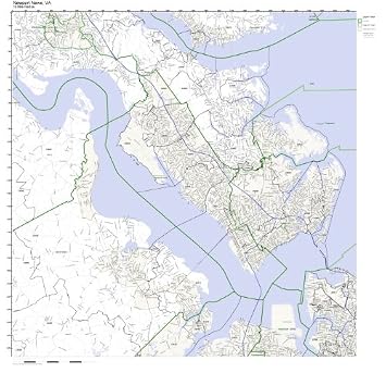 Amazon.com: Newport News, VA ZIP Code Map Not Laminated: Home & Kitchen