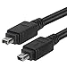Cmple 3ft IEEE-1394 Firewire iLink DV Cable 4P-4P M/M - Black