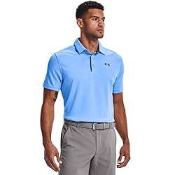 Under Armour Men's Tech Golf Polo, Carolina Blue