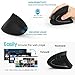 shoplease Wireless Vertical Mouse, 2.4G Wireless Ergonomic Optical Mouse with 3 Adjustable 800/1200 /1600 DPI, More Suitable for Big Hands